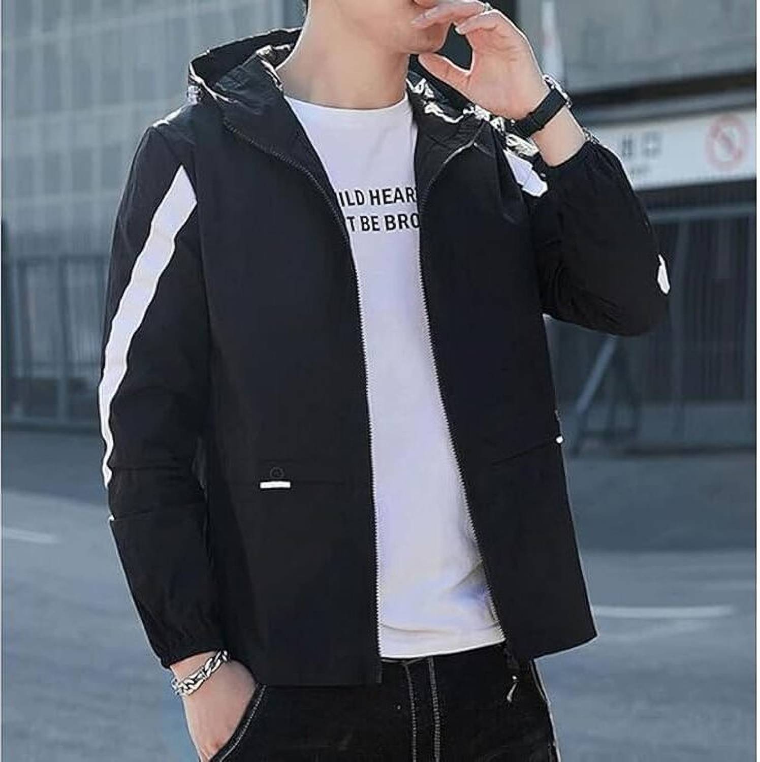 ジャケット・アウター thoughtwefriends Evren Zip-UP Jacket MOTREX Full Sleeve Applique Men Jacket - Buy MOTREX Full Sleeve