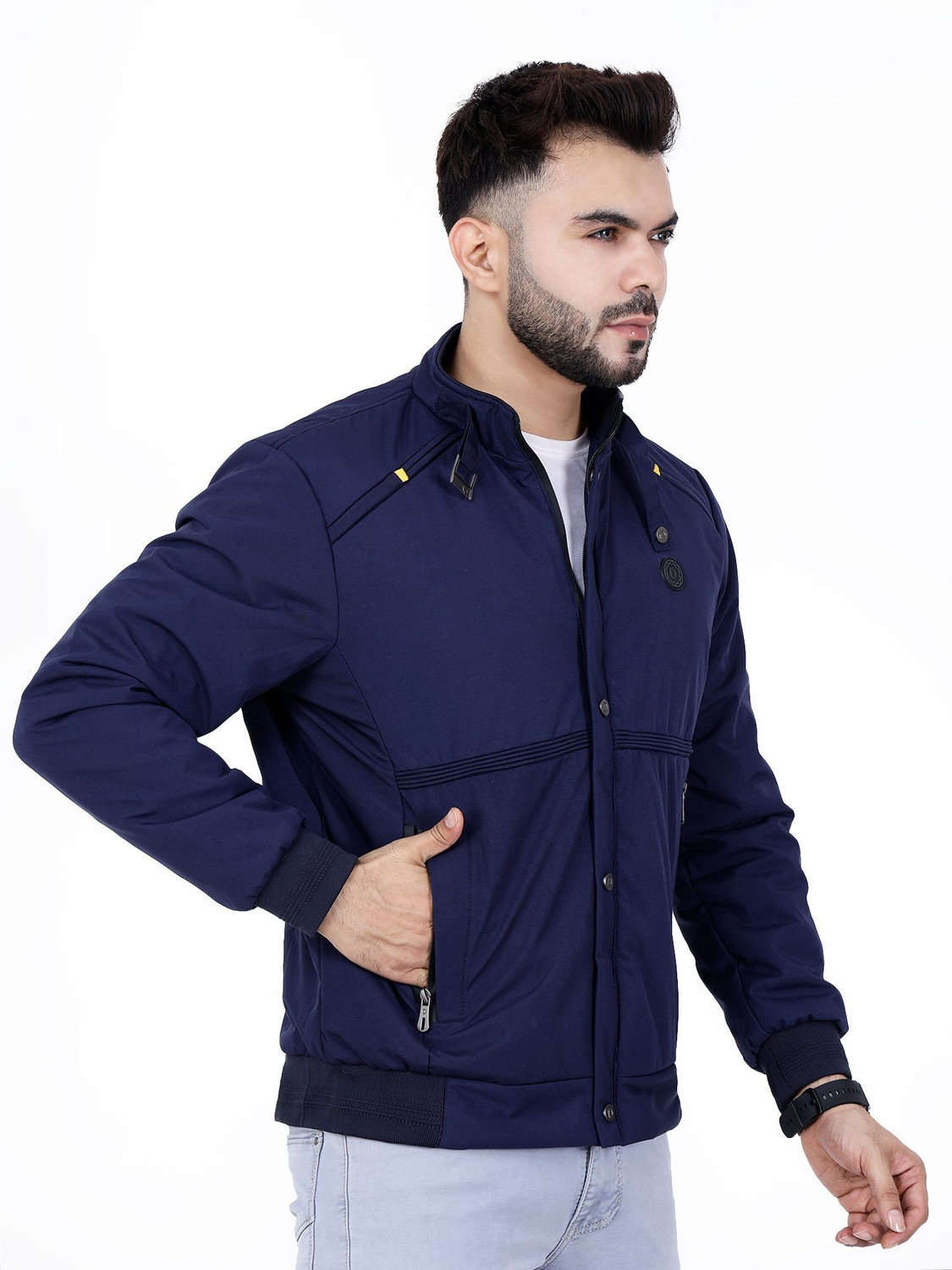 Image of Dollar Full Sleeve Solid Men Jacket