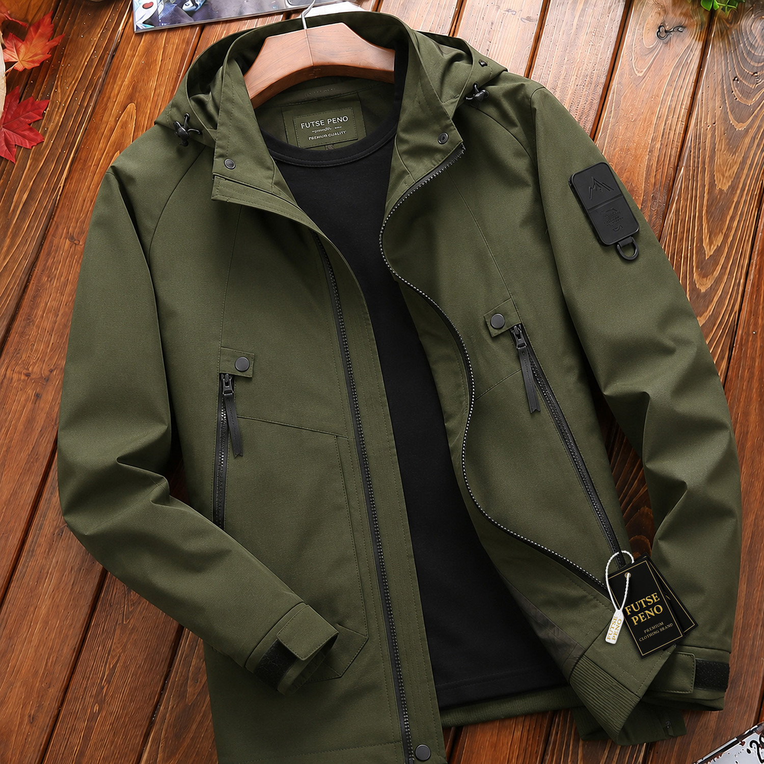 Image of FUTSE PENO Full Sleeve Solid Men Jacket