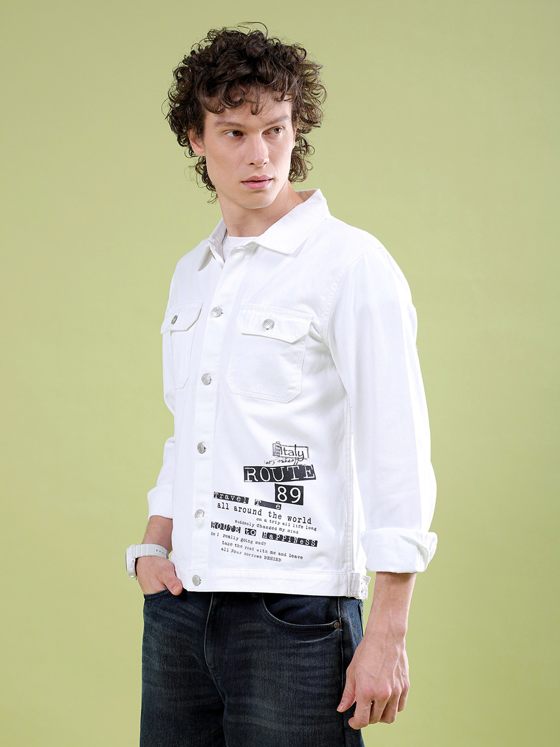Image of The Indian Garage Co. Full Sleeve Printed Men Jacket