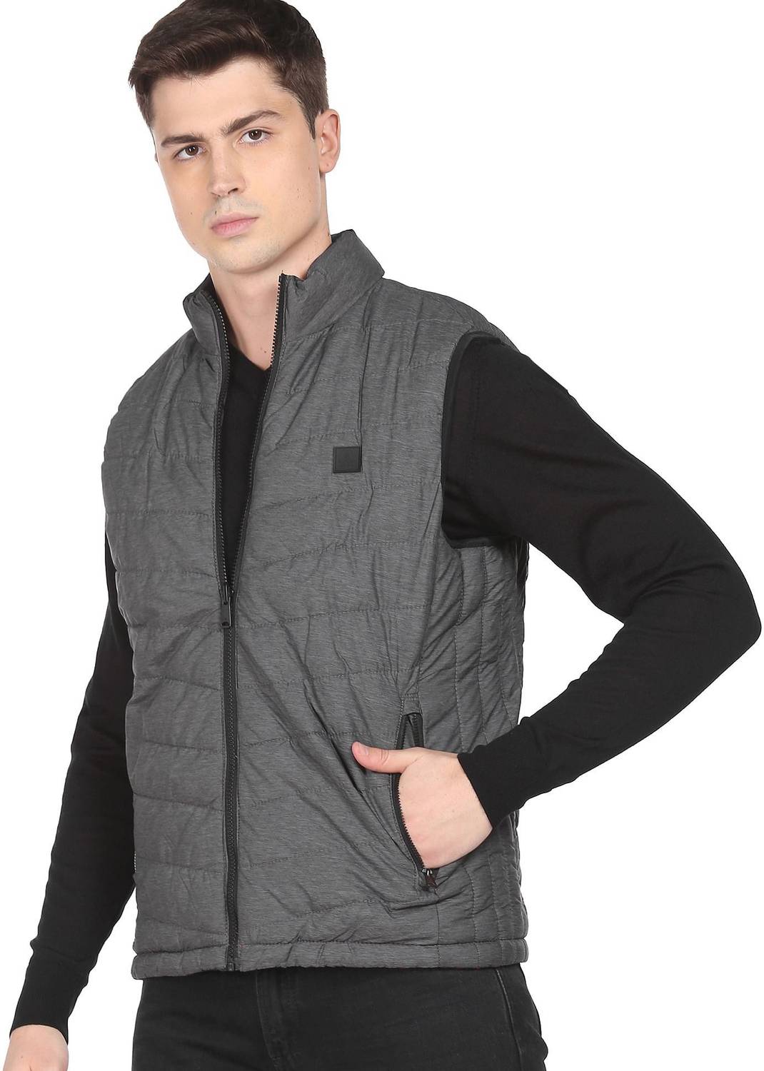 Arrow Sport Sleeveless Solid Men Jacket