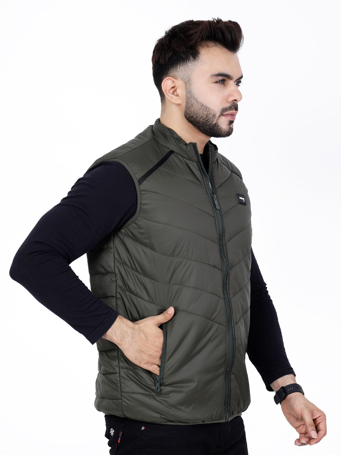 Image of Dollar Sleeveless Solid Men Jacket