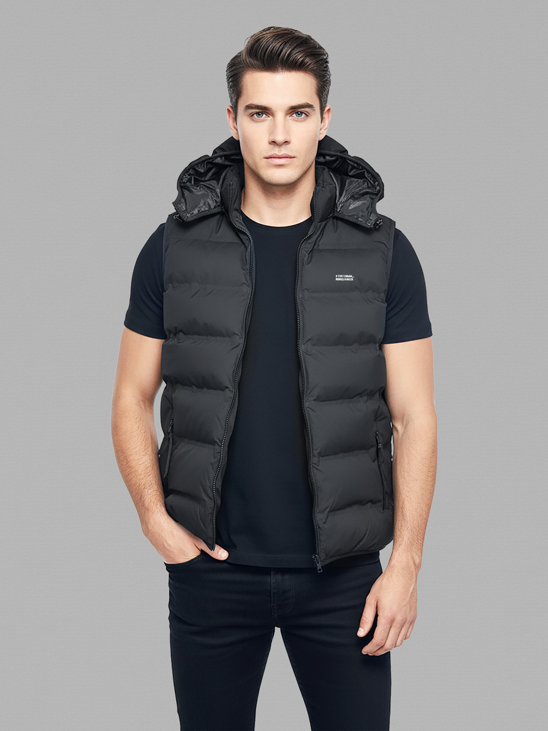 Image of ROOKIES Men Solid Puffer Jacket
