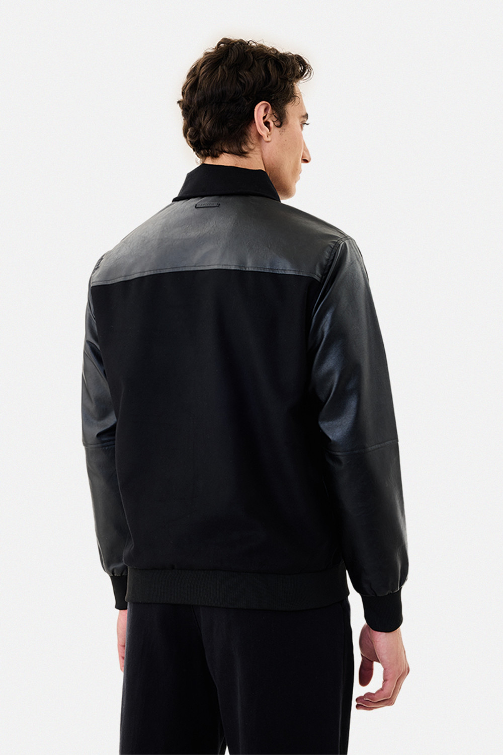 Image of Snitch Men Solid Bomber Jacket