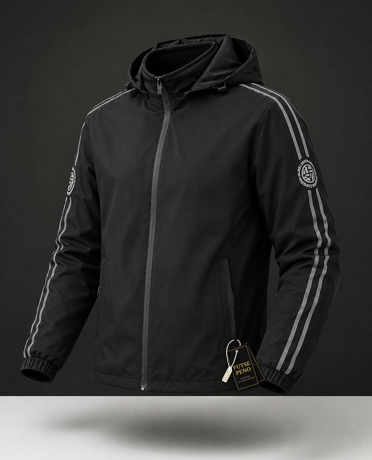 Image of FUTSE PENO Men Striped Casual Jacket