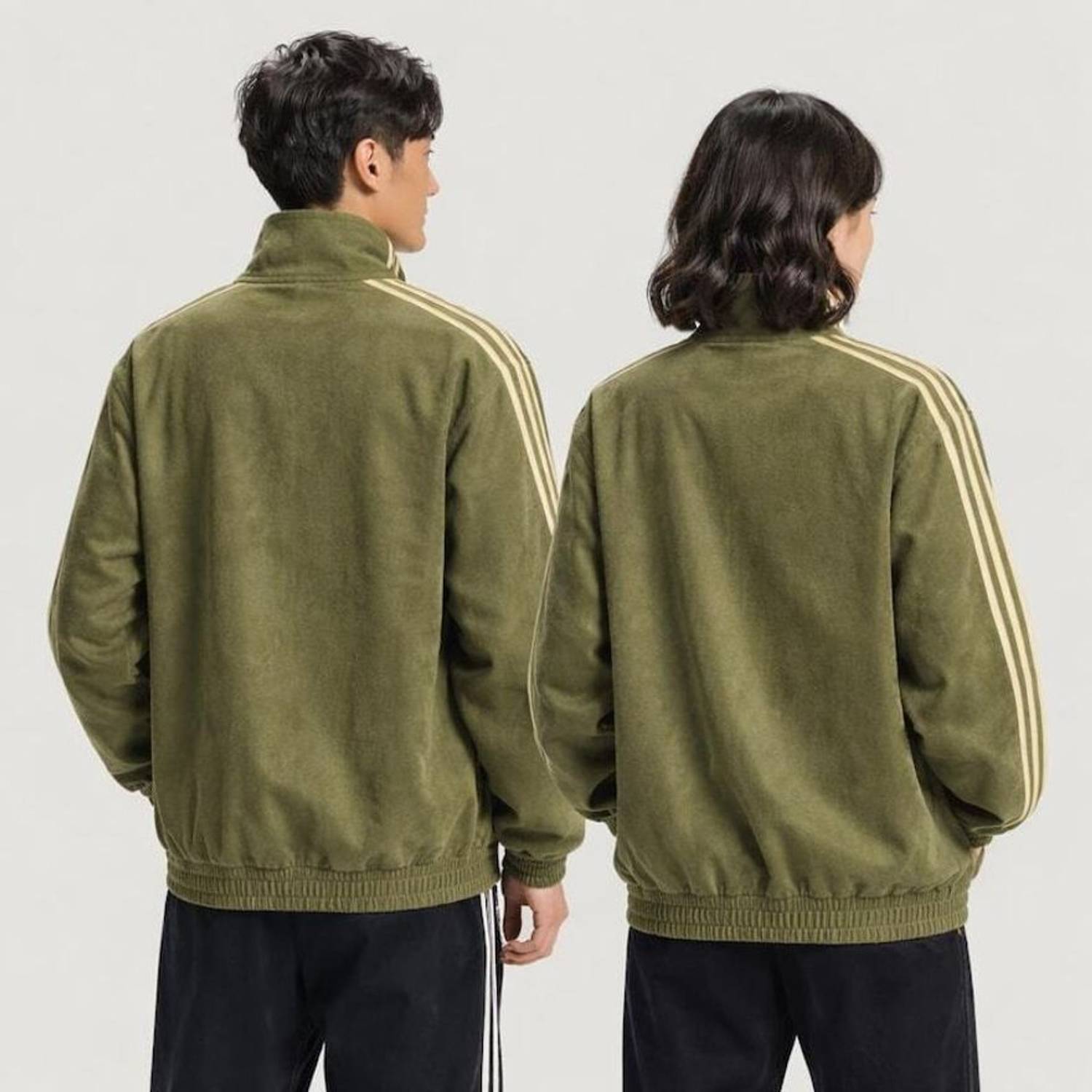 YDWC Full Sleeve Striped Men Jacket - Image 2