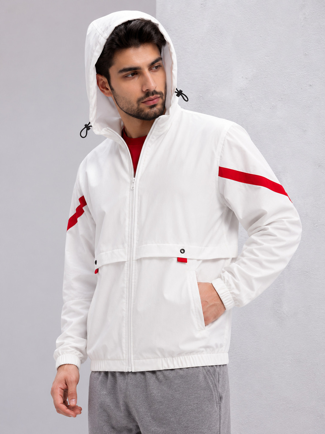 Image of Five Doggies Men Printed Sports Jacket