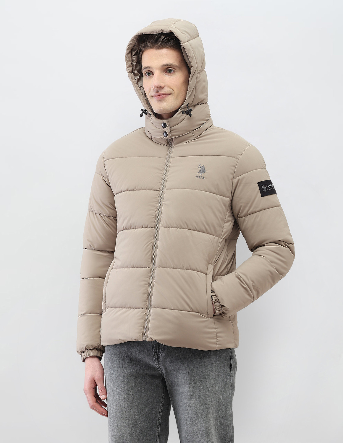 Image of U.S. Polo Assn. Denim Co. Full Sleeve Solid Men Jacket