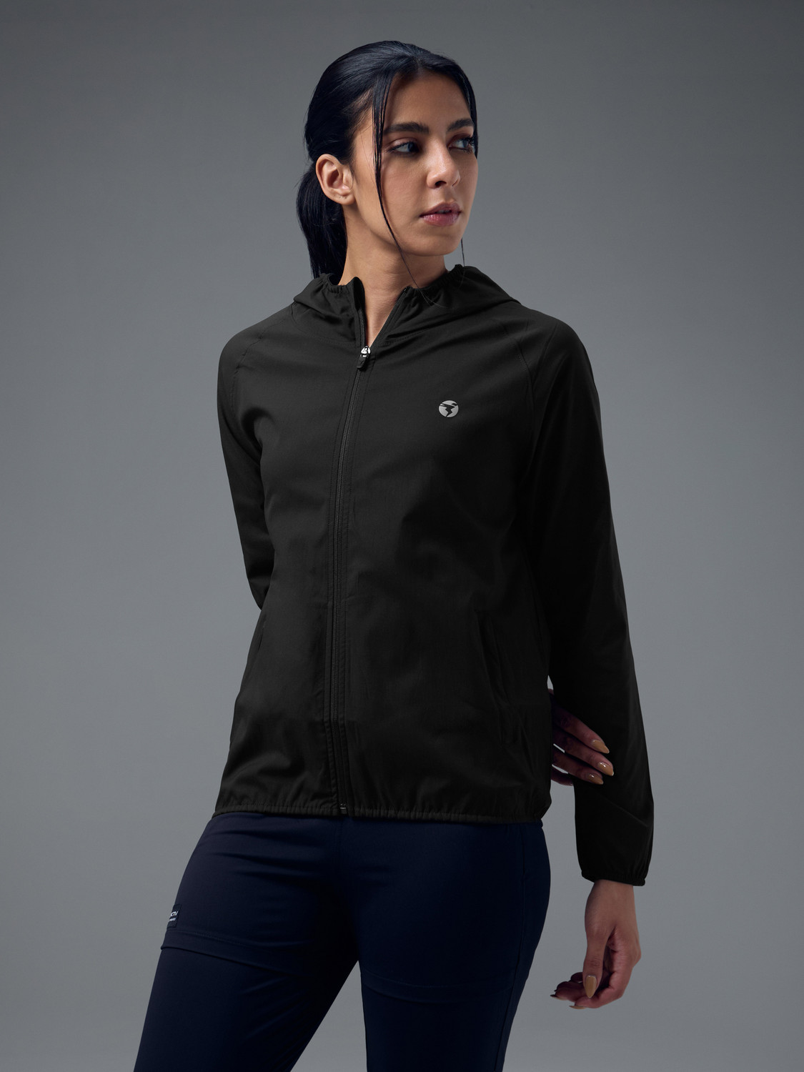 Image of TECHNOSPORT Full Sleeve Solid Women Jacket