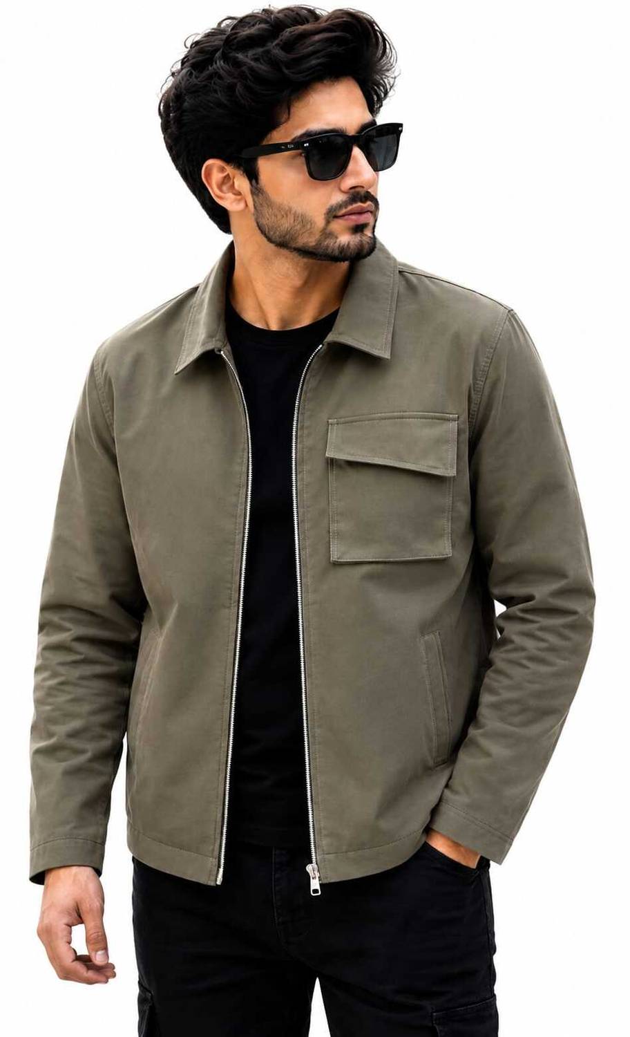 SH HIND Full Sleeve Solid Men Jacket - Image 1