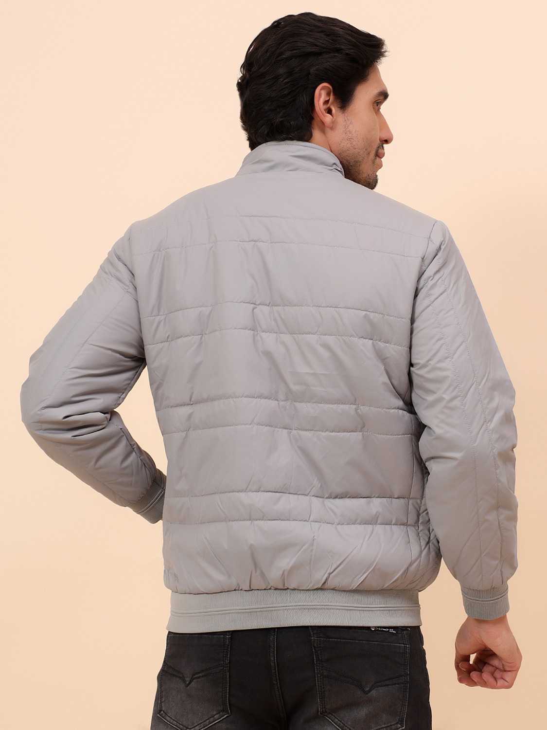 Image of CANTABIL Men Solid Bomber Jacket