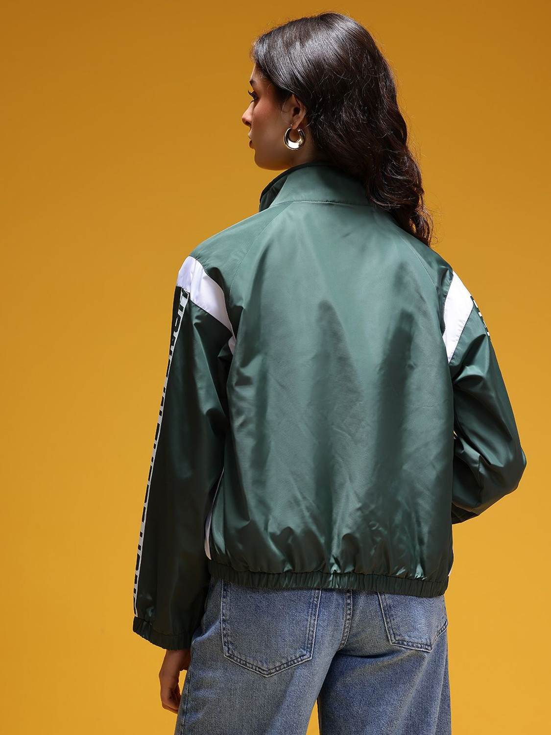 Image of HERE&NOW Full Sleeve Colorblock Women Jacket