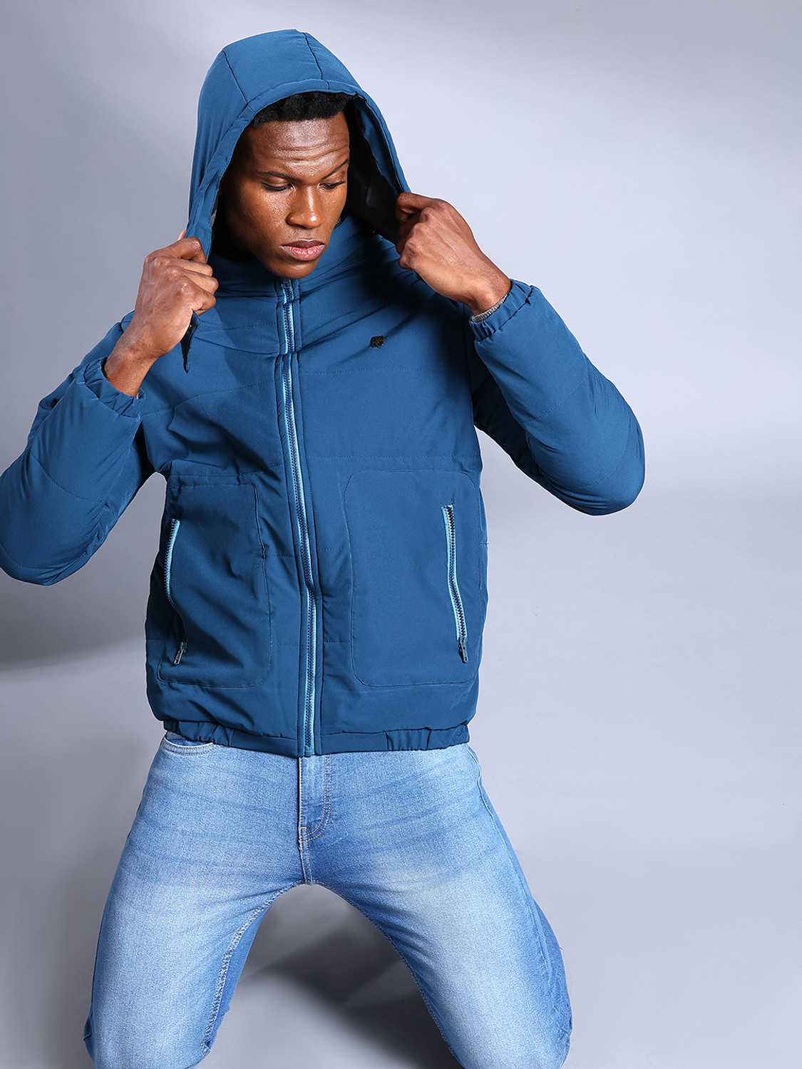 Image of The Indian Garage Co. Full Sleeve Solid Men Jacket