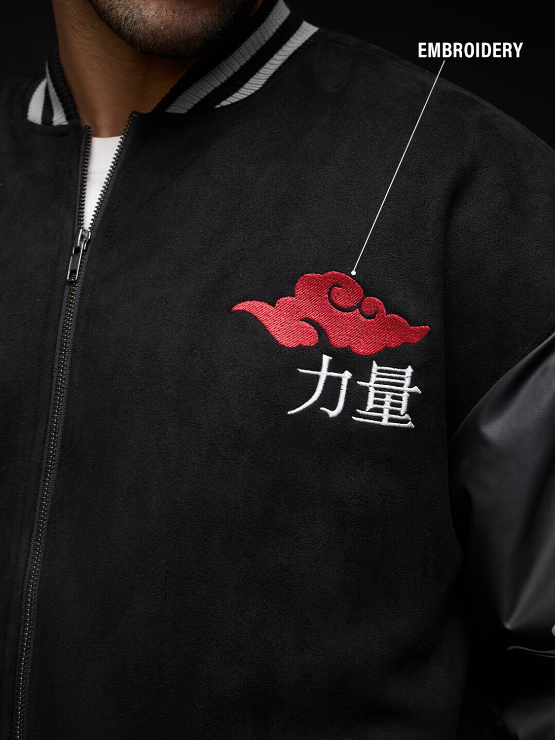 Image of The Souled Store Men Graphic Print Bomber Jacket