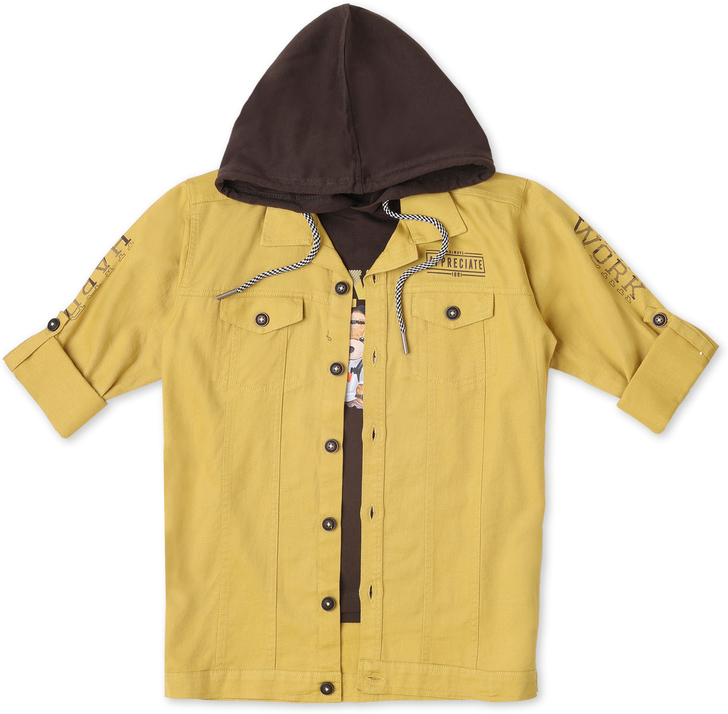Image of CAVIO Full Sleeve Printed Boys Jacket