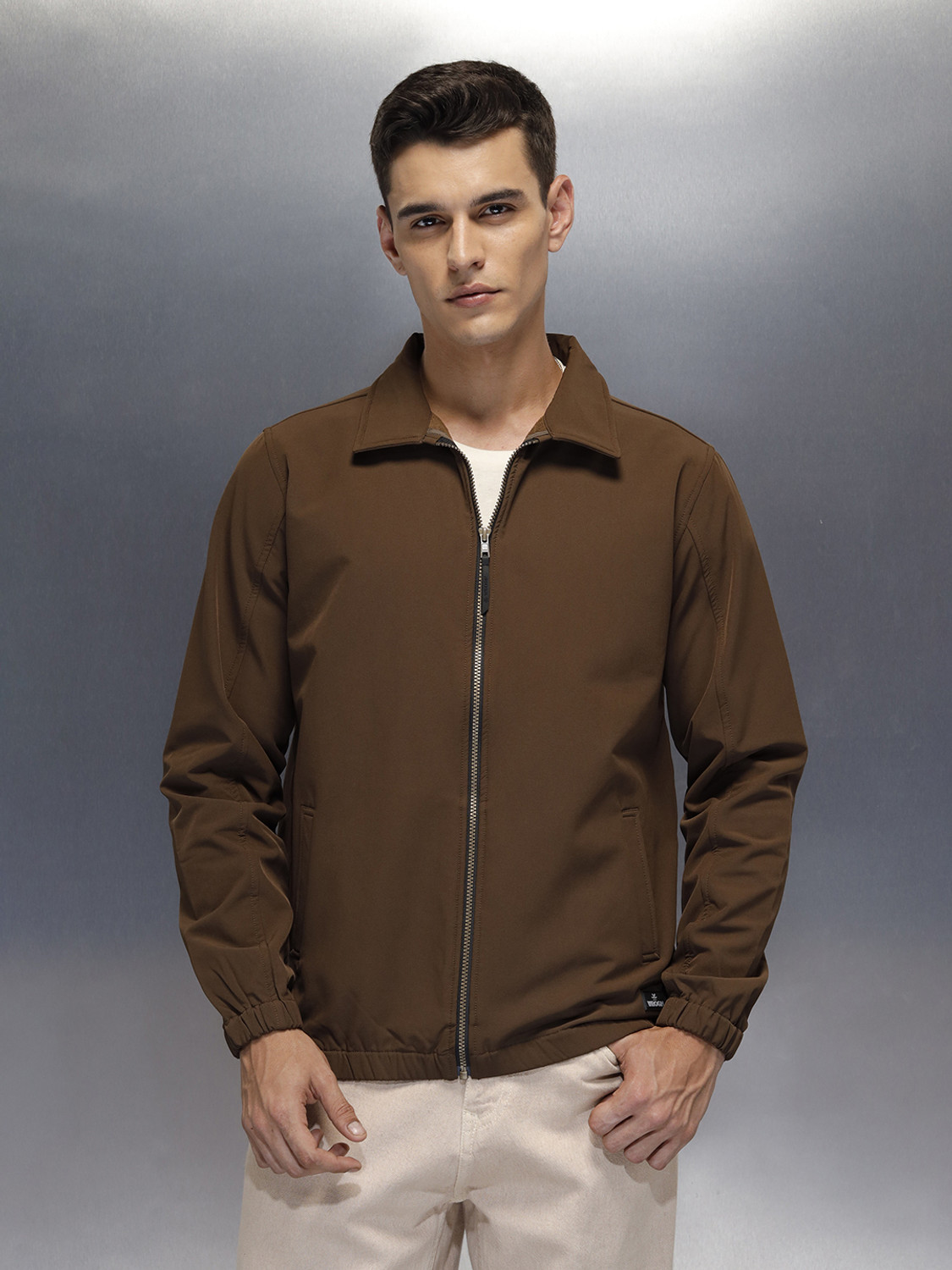 Image of WROGN Full Sleeve Solid Men Jacket