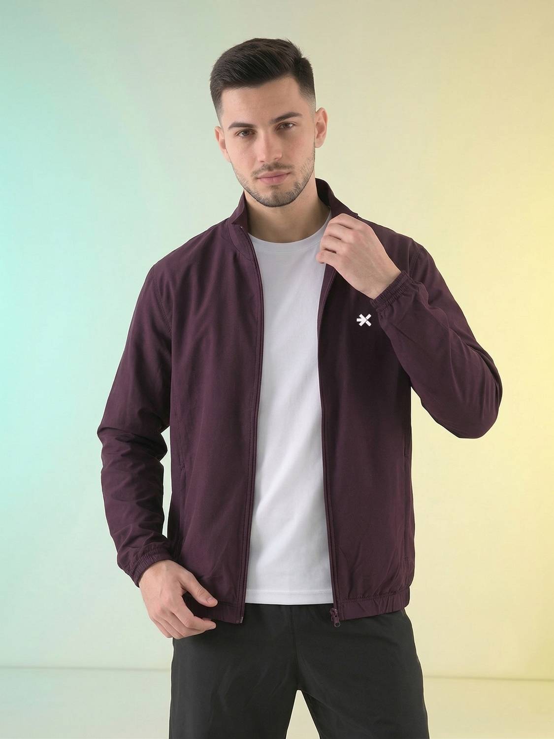 HRX by Hrithik Roshan Full Sleeve Solid Men Jacket - Image 1