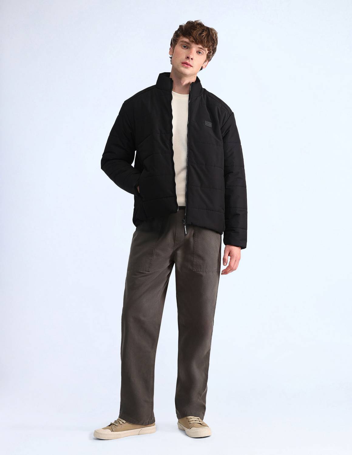 FLYING MACHINE Men Full Sleeve Solid Jacket - Image 4
