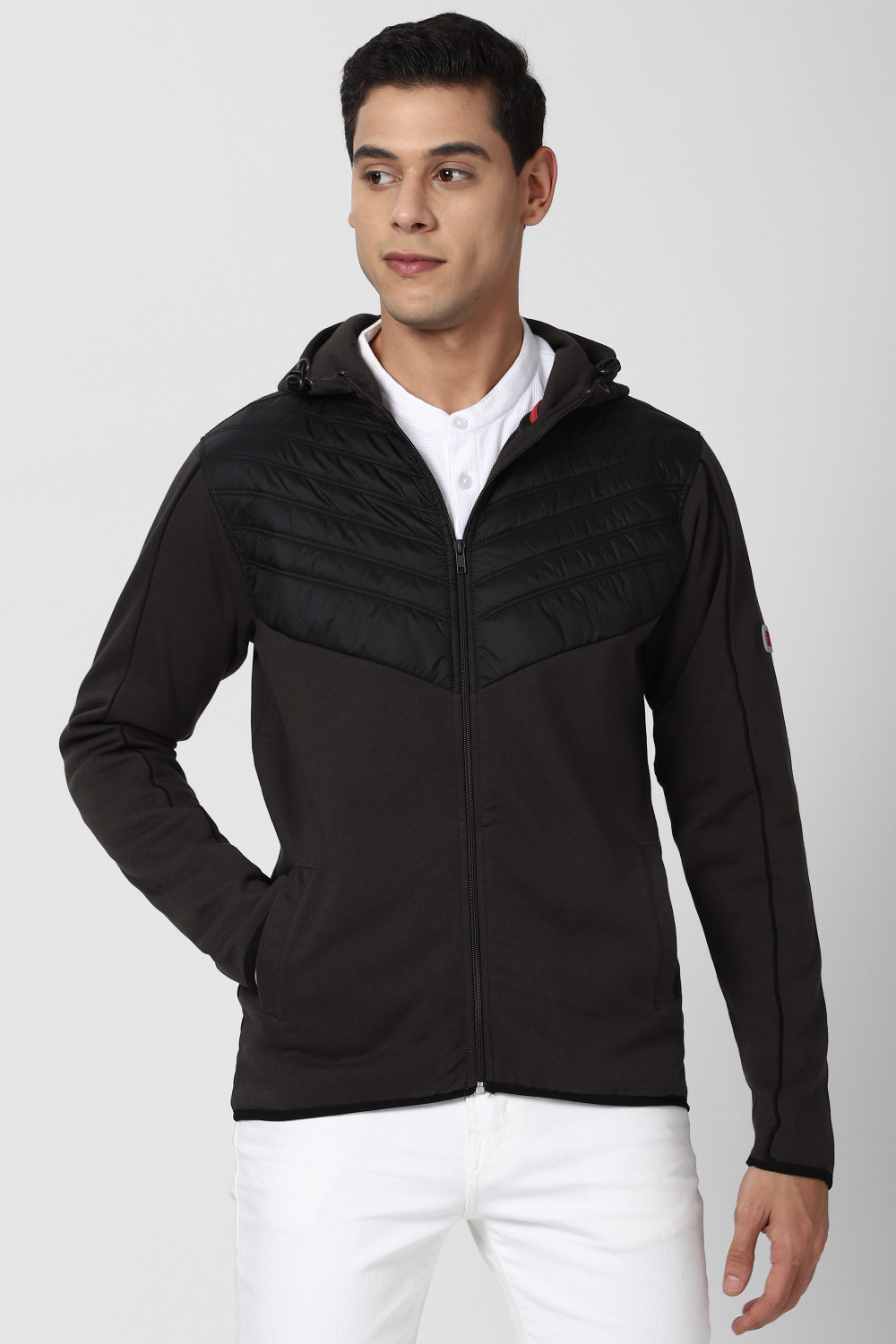 Image of PETER ENGLAND Full Sleeve Solid Men Jacket