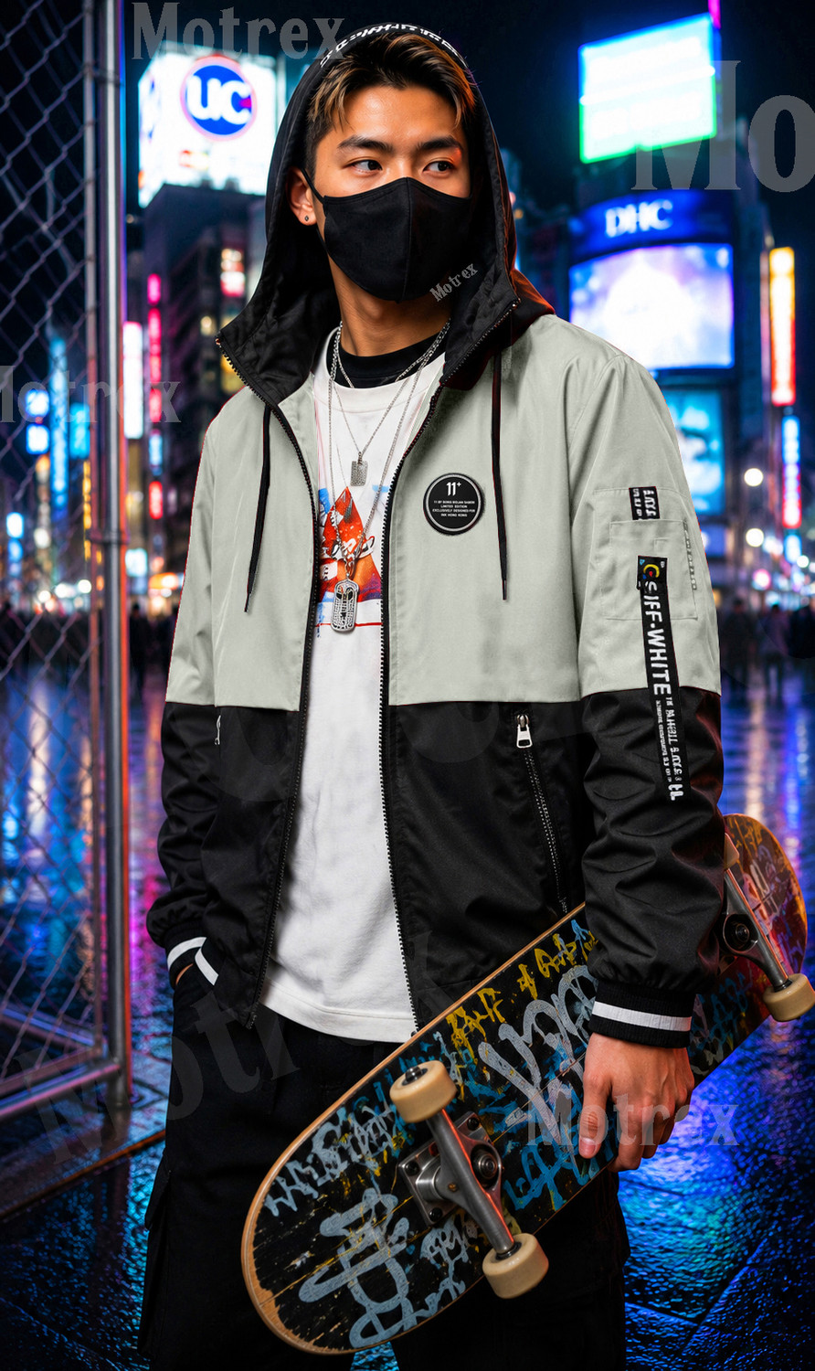 Image of MOTREX Men Colorblock Casual Jacket