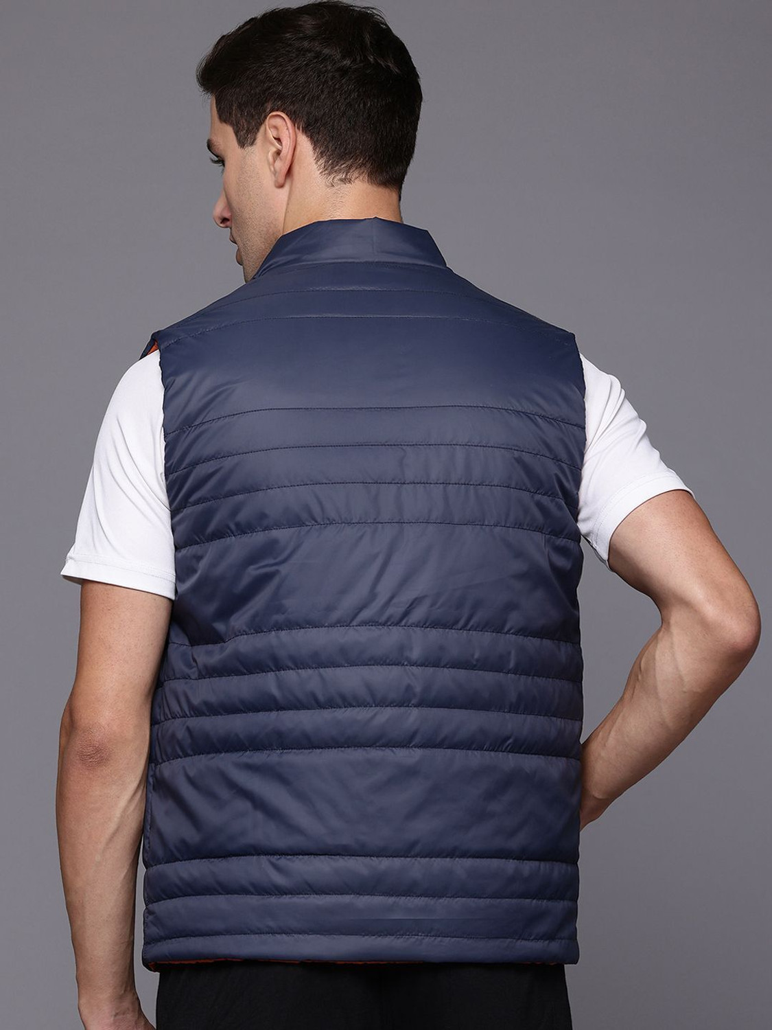 Image of HRX by Hrithik Roshan Men Solid Padded Jacket