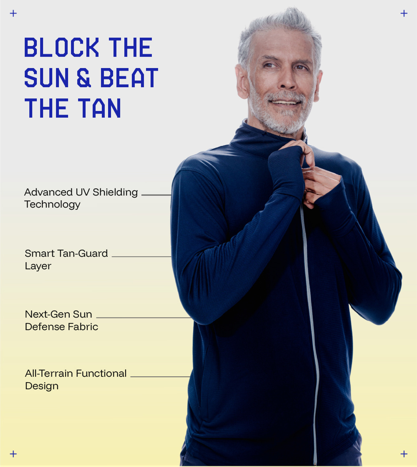 Image of BLUE TYGA Full Sleeve Colorblock Men Sports Jacket