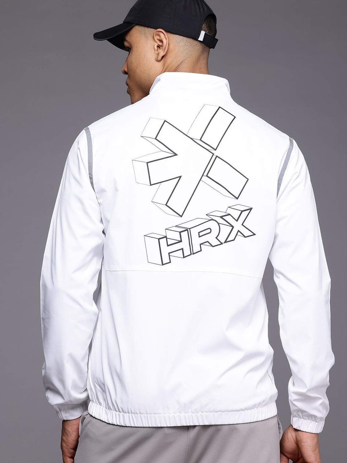 Image of HRX by Hrithik Roshan Men Solid Sports Jacket
