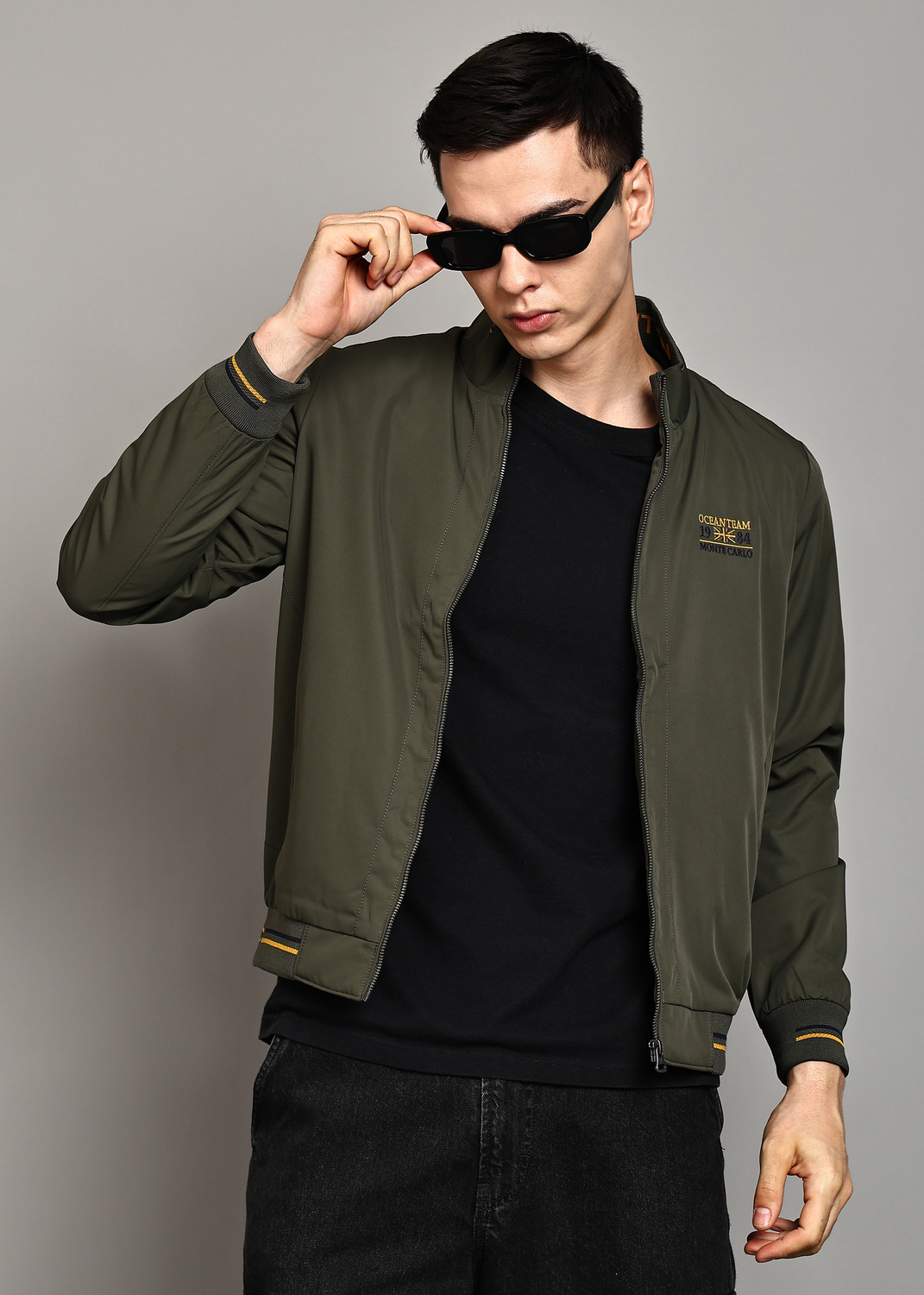 Image of MONTE CARLO Men Solid Casual Jacket
