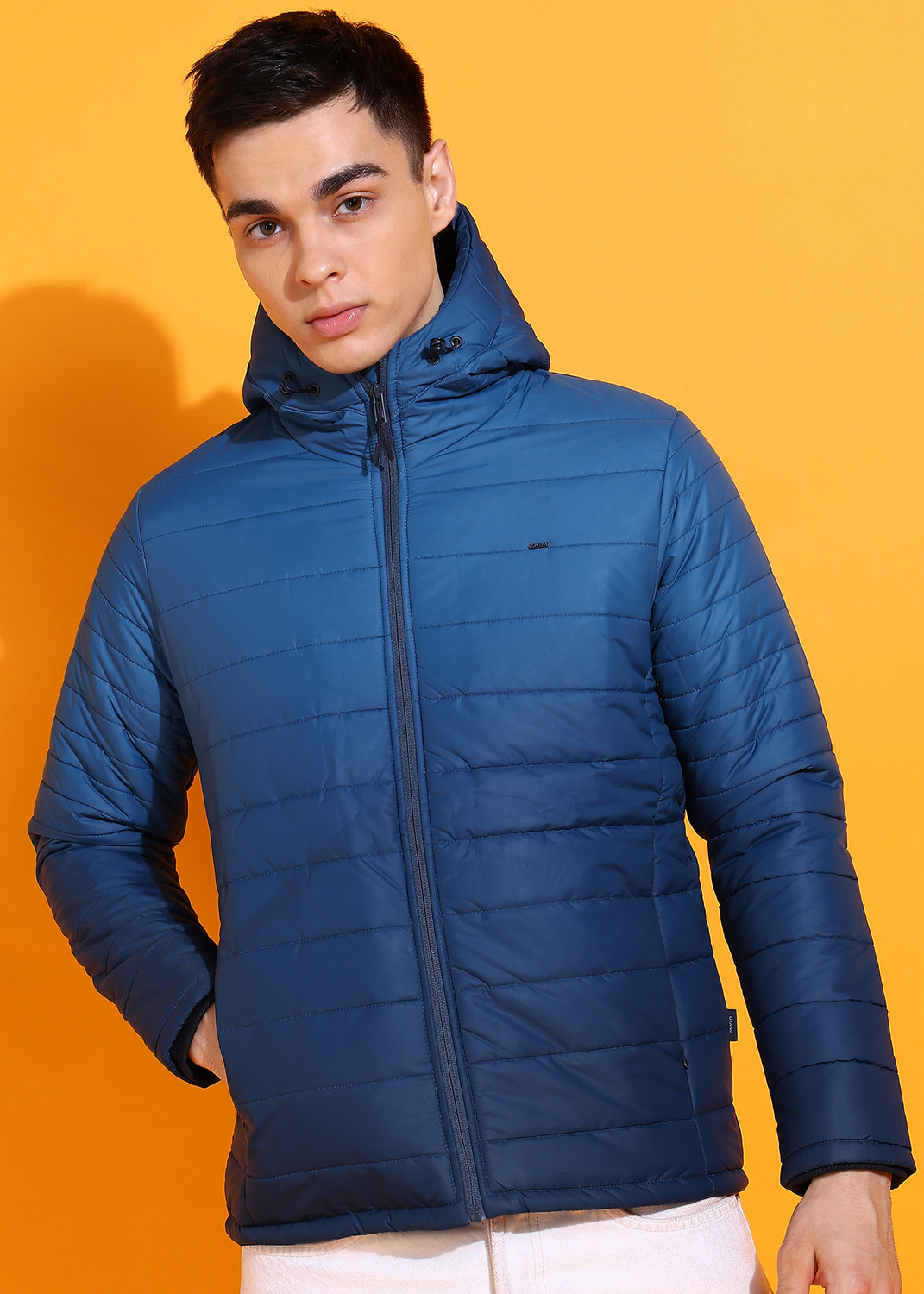 Image of OKANE Full Sleeve Solid Men Jacket