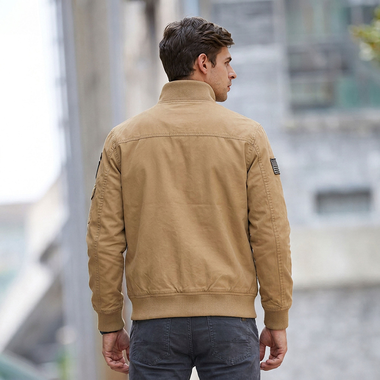 Image of FUTSE PENO Full Sleeve Applique Men Jacket