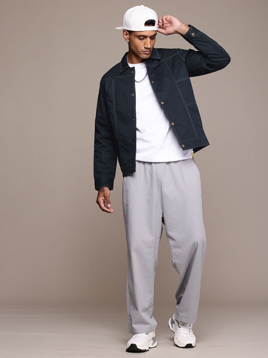 Image of Roadster Full Sleeve Solid Men Tailored Jacket