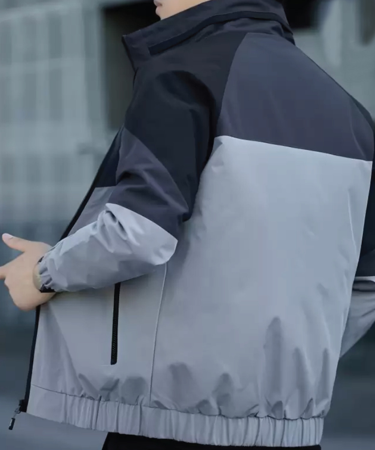 Image of QUIN FLETCHER Full Sleeve Colorblock Men Jacket