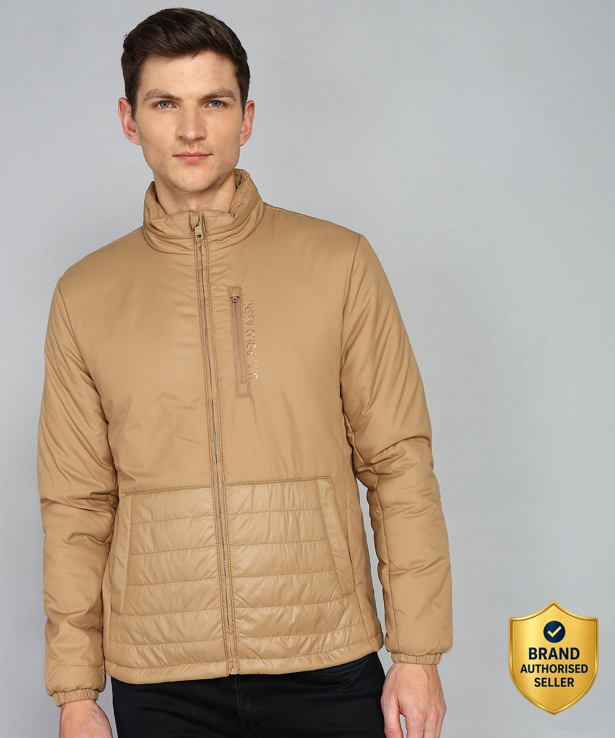 Image of U.S. POLO ASSN. Full Sleeve Solid Men Jacket