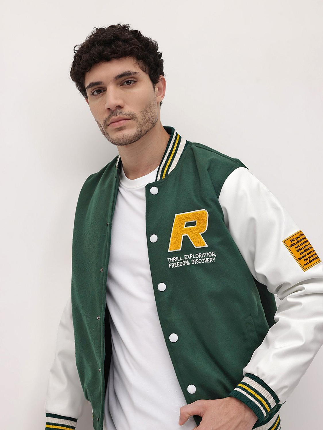 Image of Roadster Full Sleeve Self Design Men Jacket