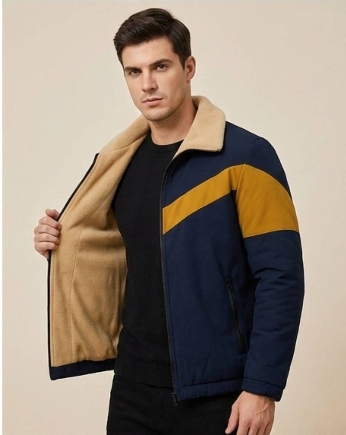 Caraba Full Sleeve Solid Men Jacket