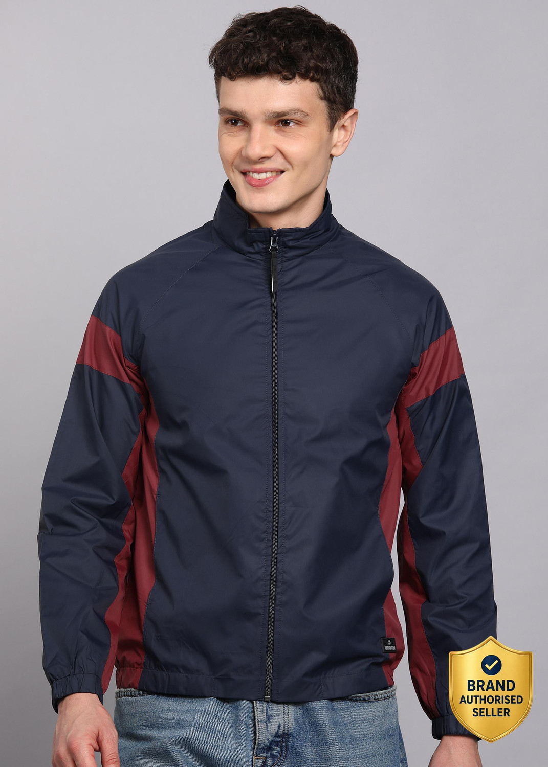 Image of WROGN Men Colorblock Casual Jacket