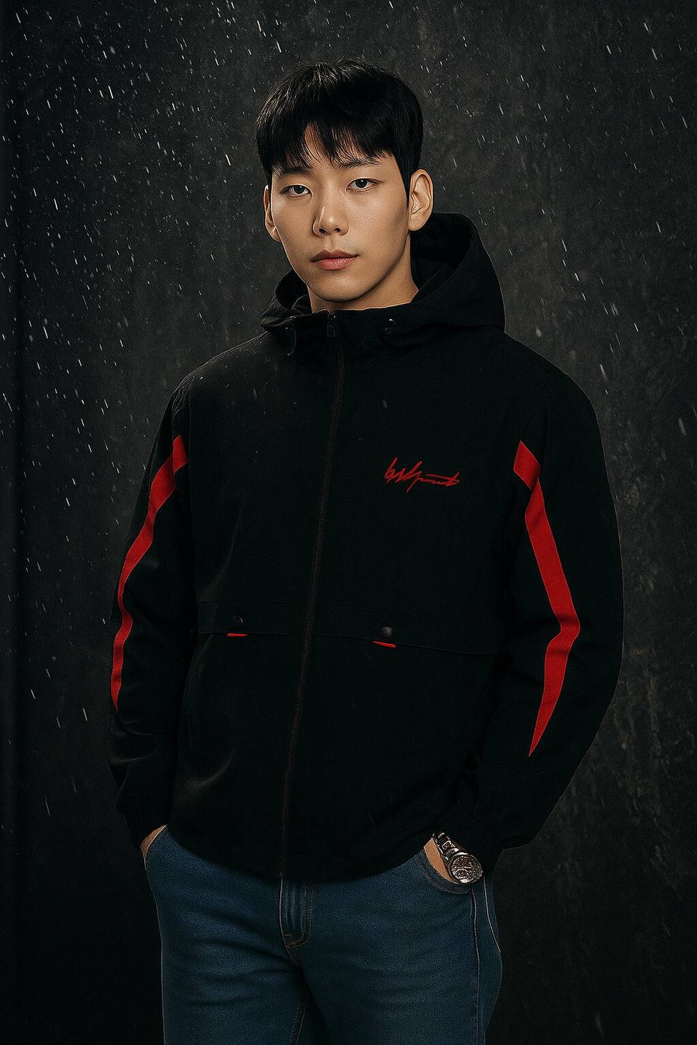 MONEY-MAN Full Sleeve Colorblock Men Jacket - Image 4