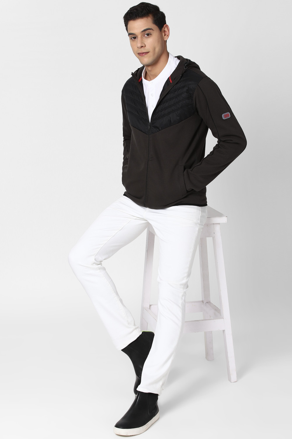 Image of PETER ENGLAND Full Sleeve Solid Men Jacket