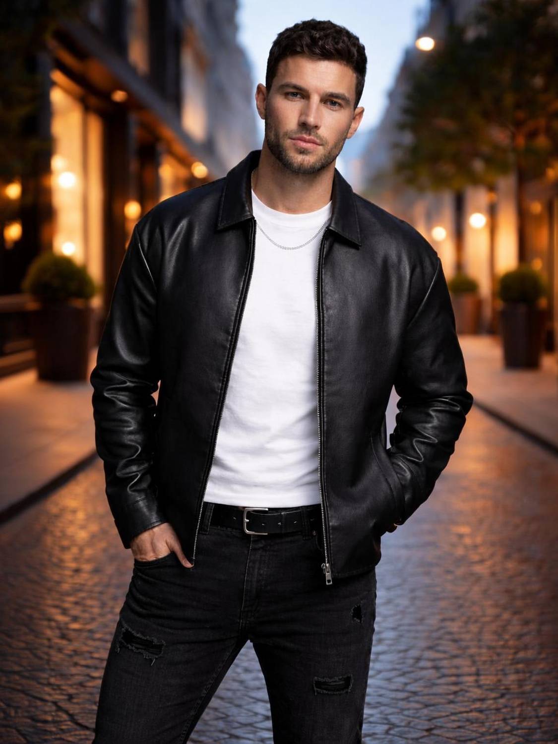 UrbanSkull Full Sleeve Solid Men Jacket - Image 1