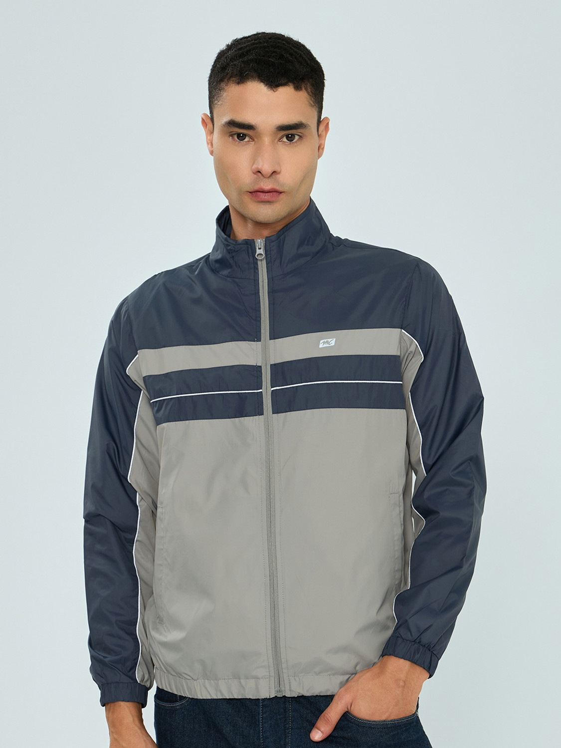 Image of MONTE CARLO Men Self Design Casual Jacket