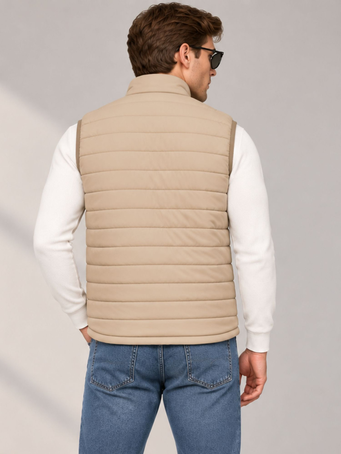 Image of NUEVOSPORTA Men Solid Puffer Jacket