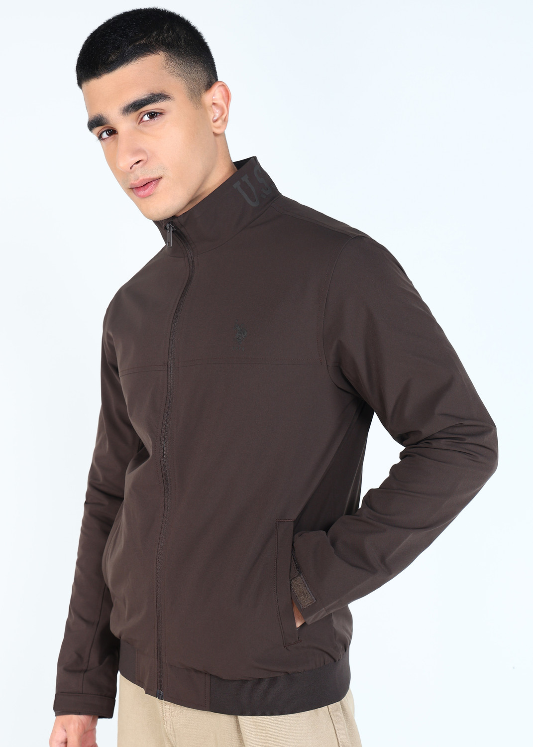 Image of U.S. POLO ASSN. Full Sleeve Solid Men Jacket