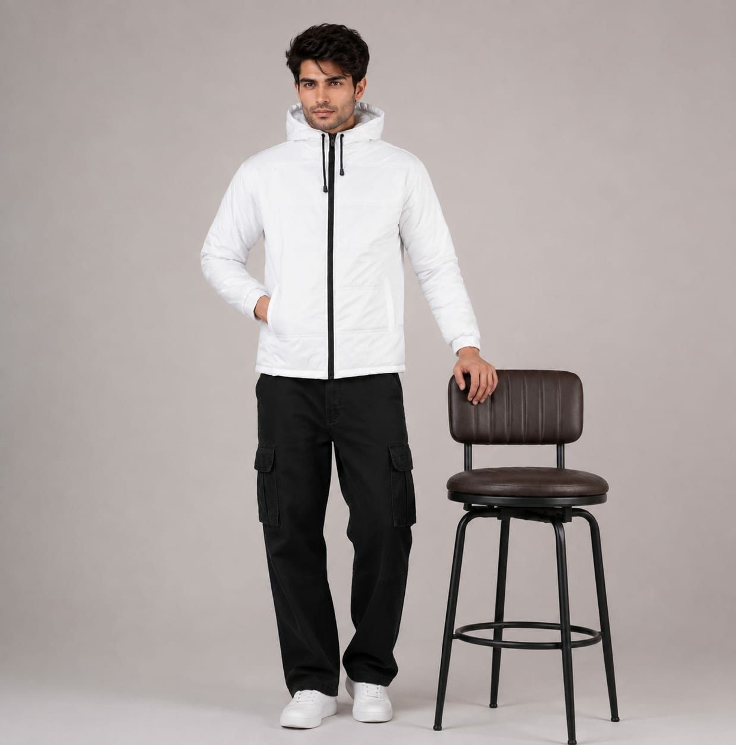Image of Ayke Full Sleeve Solid Men Jacket