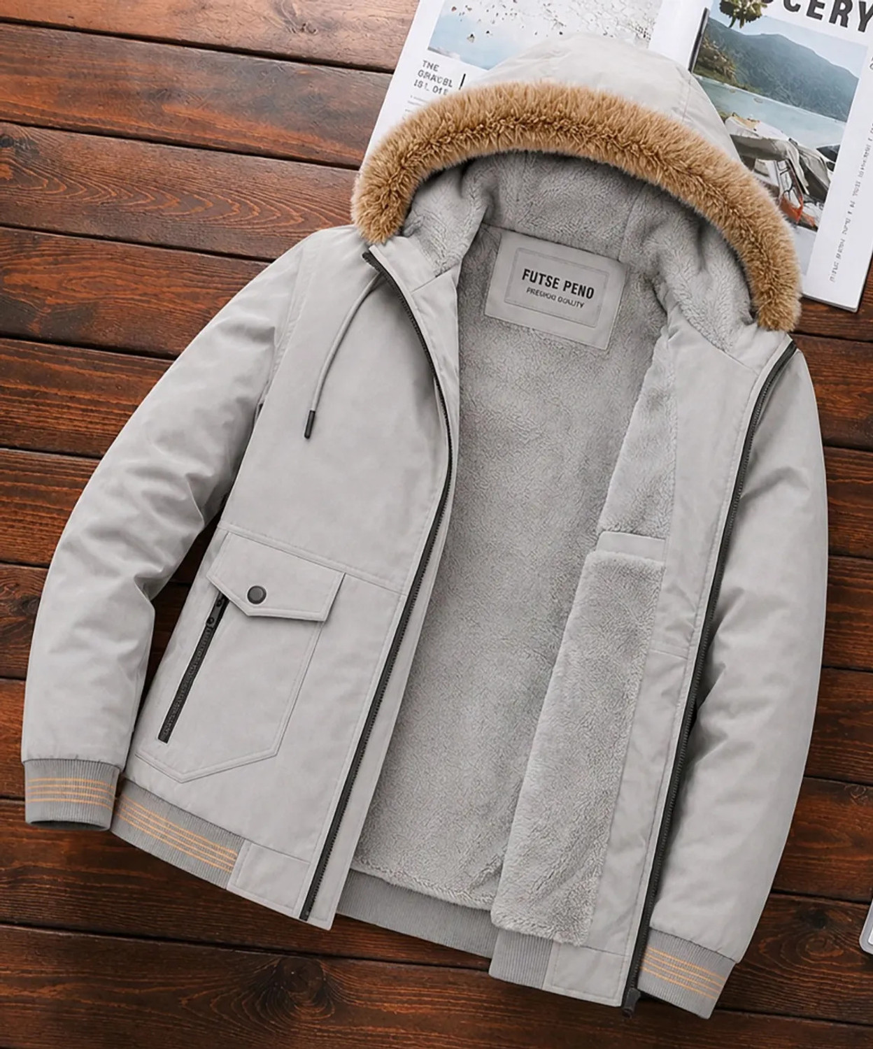 Image of FUTSE PENO Men Solid Casual Jacket