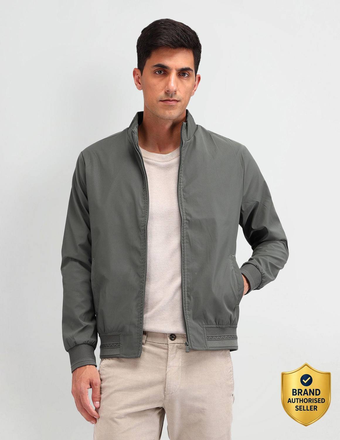 Arrow Sport Full Sleeve Solid Men Jacket