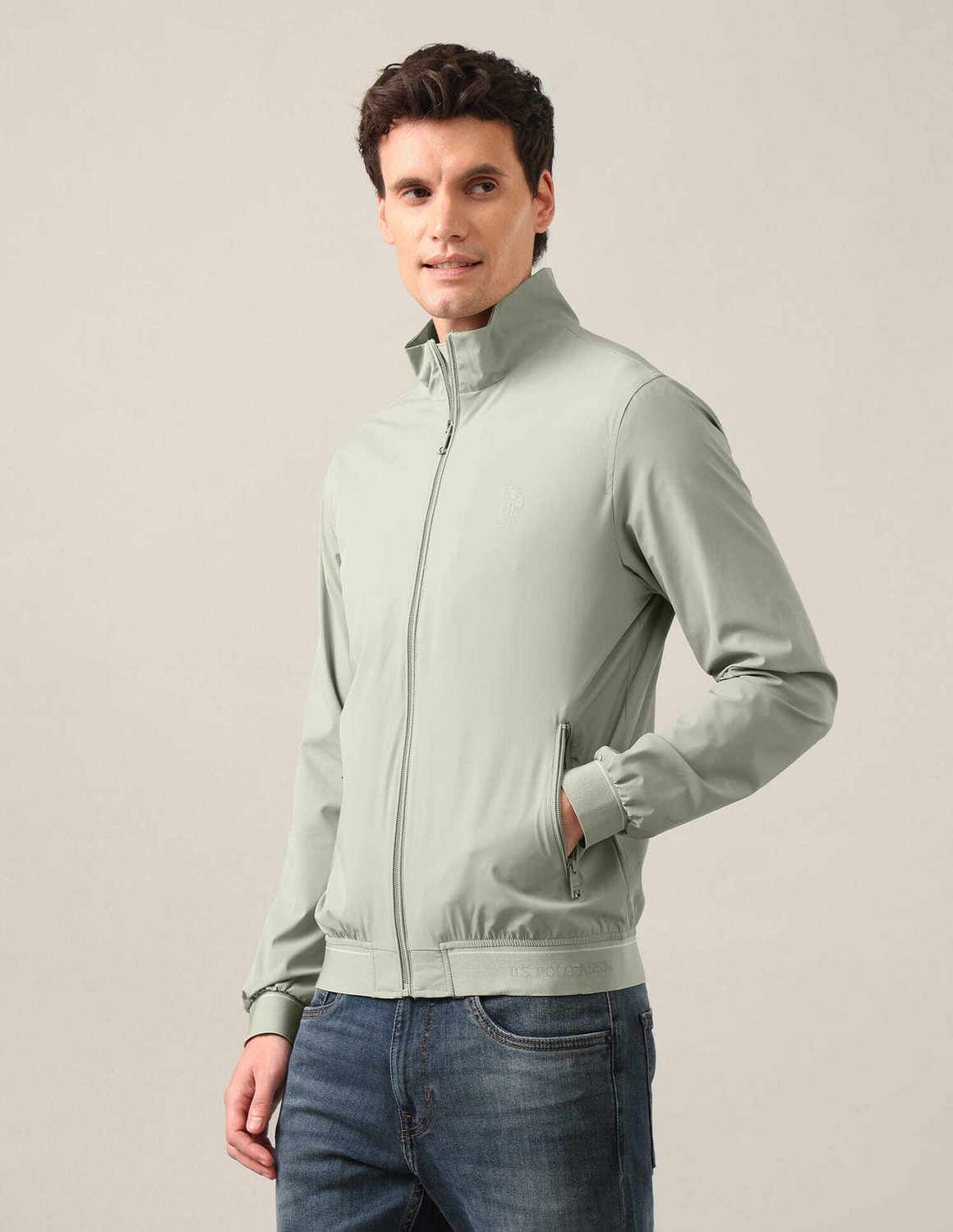 Image of U.S. POLO ASSN. Men Solid Casual Jacket