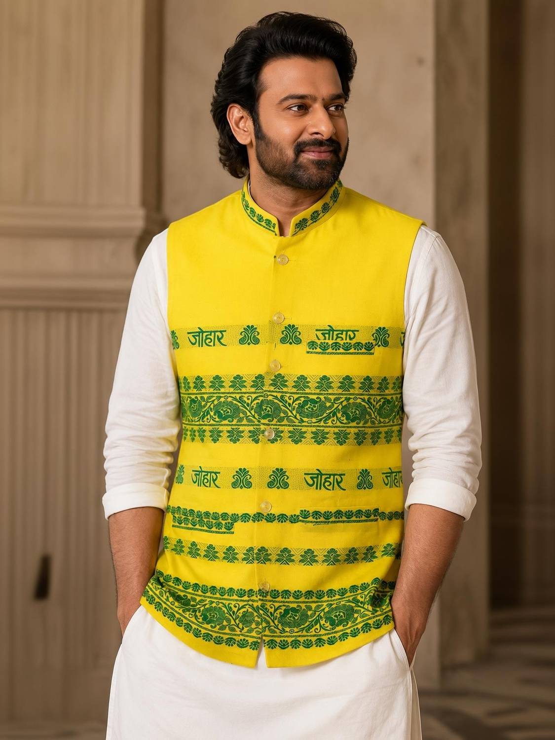 Adivasi Sleeveless Embroidered Men Jacket