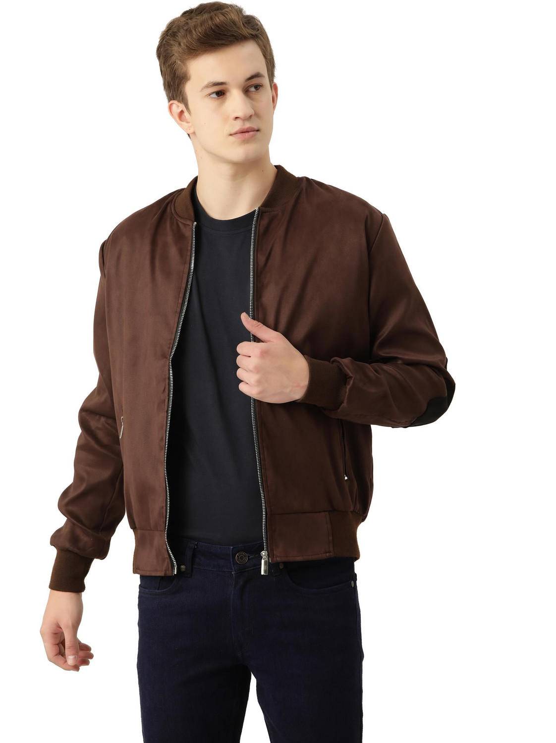 Image of Leather Retail Full Sleeve Solid Men Jacket