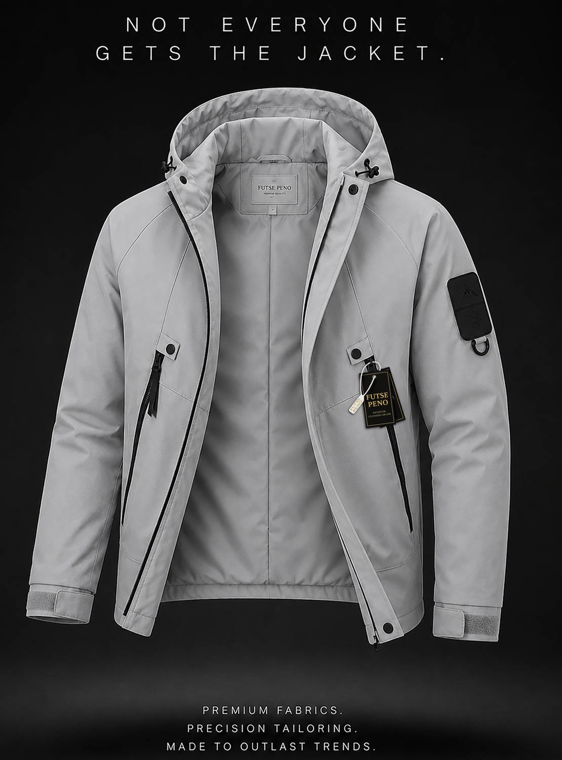Men Solid Casual Jacket - Image 1
