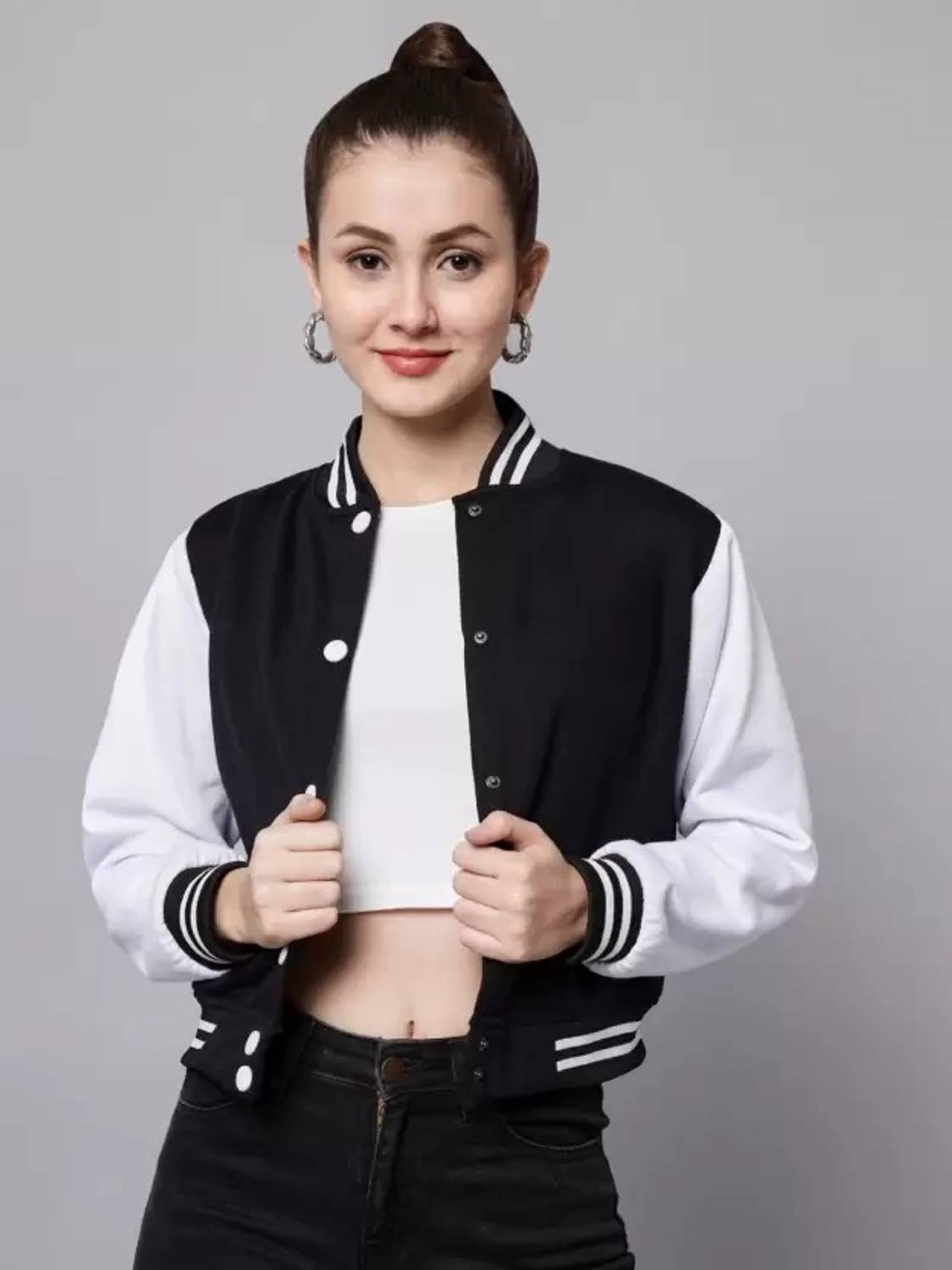 24Hour Fashion Full Sleeve Colorblock Women Jacket
